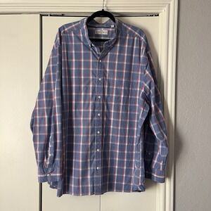Hawker Rye Men's Long‎ Sleeve Plaid Stretch Button Down Shirt XXXL